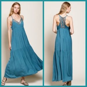 LACE TANK MAXI WOVEN DRESS PACK of 3